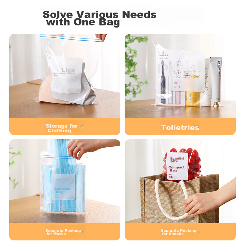 Meili Ya Food Storage Bags, Large And Medium Size Combination, 40 Pieces, Thicke...