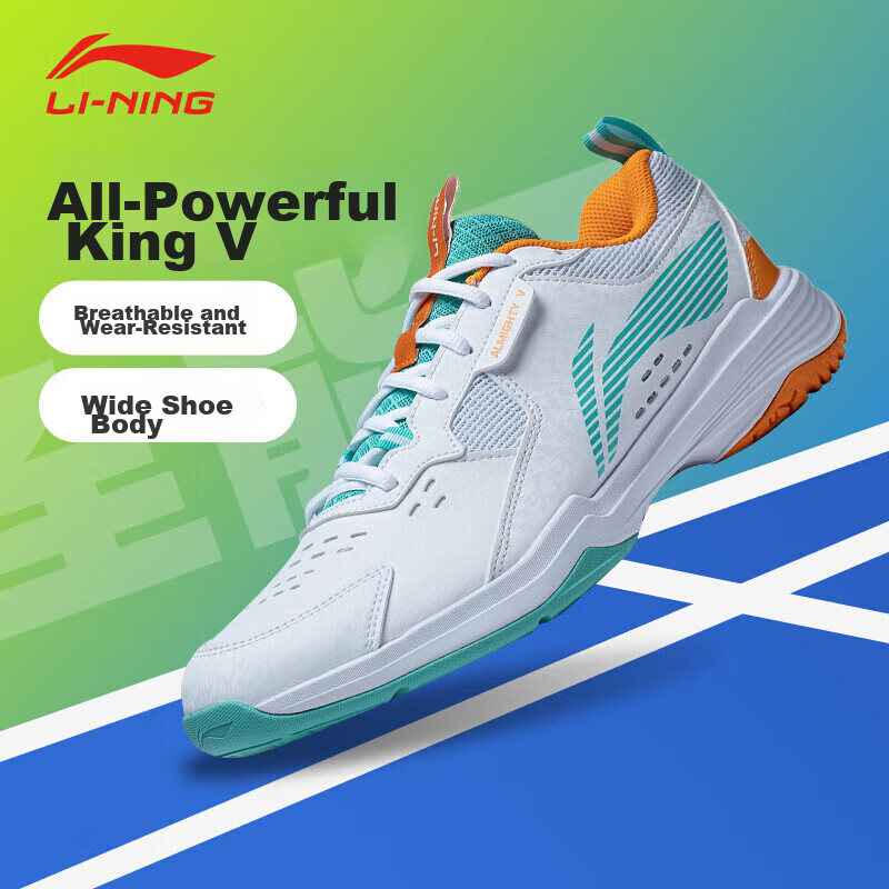 LI-NING Badminton Shoes, Unisex, Shock-Absorbing, Wear-Resistant, Training Shoes...