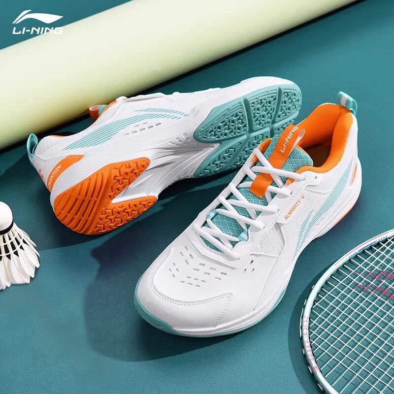 LI-NING Badminton Shoes, Unisex, Shock-Absorbing, Wear-Resistant, Training Shoes...