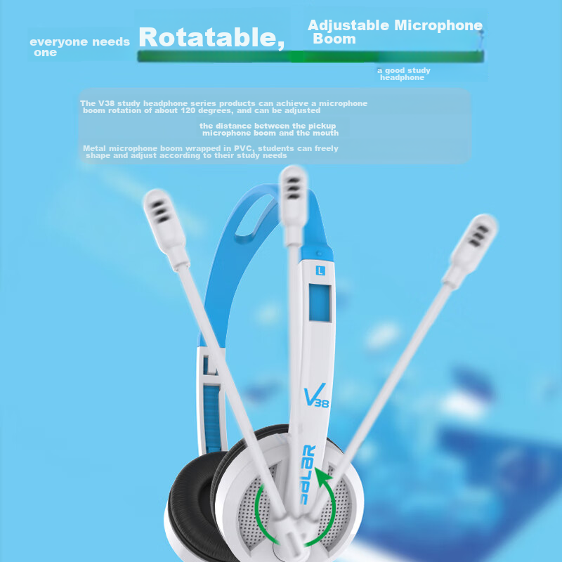 Shenglai V38 Laptop Headphones with Microphone, Wired Headphones with Dual Plugs...