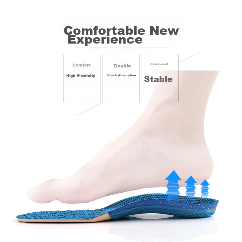 Maigaole Sports Insoles for Men, Thickened Shock-Absorbing Elastic Basketball Sh...