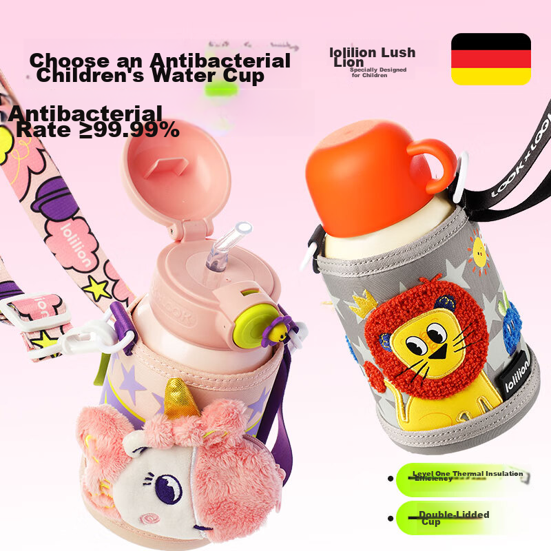 Luo Shi Children's Insulated Cup 316L Water Cup for Boys and Girls Students Baby...