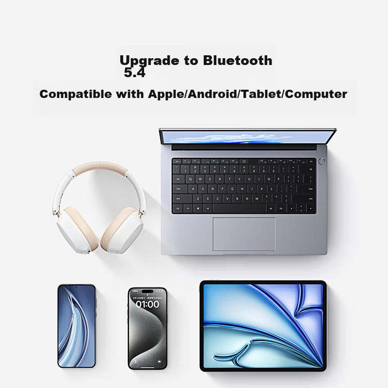 Lulian HiTune Max5c Dual Gold Standard Certified Over-Ear Bluetooth Headphones w...