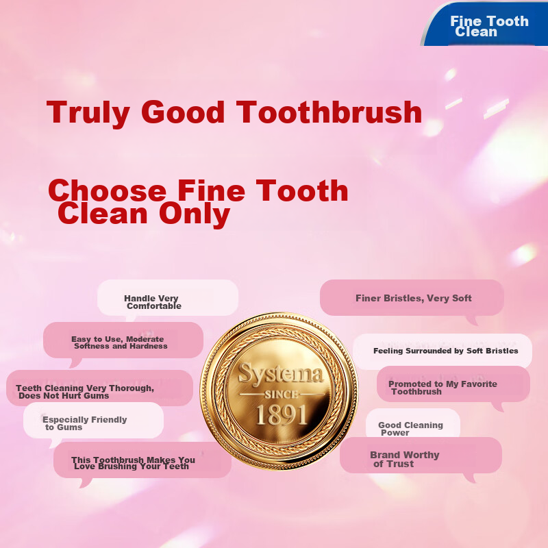 Lion Fine Bristle Crystal Soft Toothbrush with Shiny Handle, Compact Brush Head,...