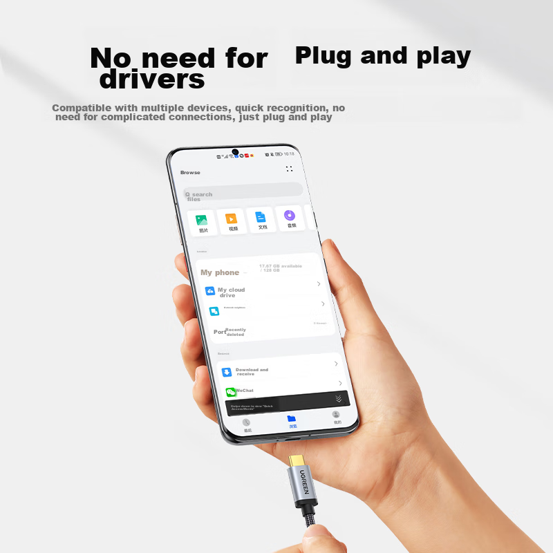 Lulian OTG Adapter, Type-C to USB Data Cable Converter, Car USB Drive Connector,...