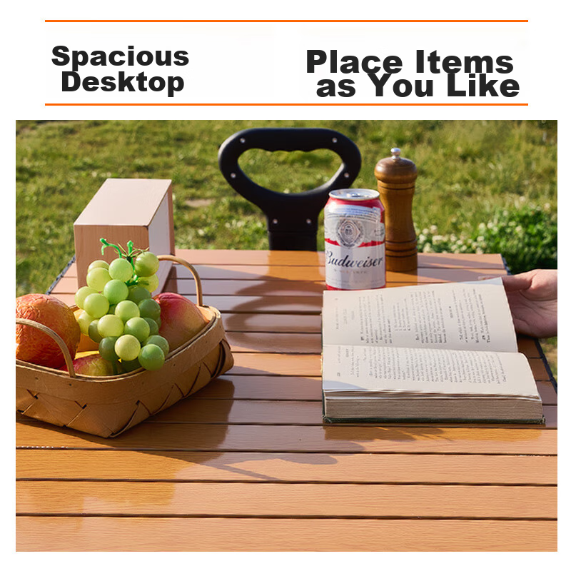 Suncojia Outdoor Camping Table Top, Campsite Cart, Street Vending Cart, Picnic C...