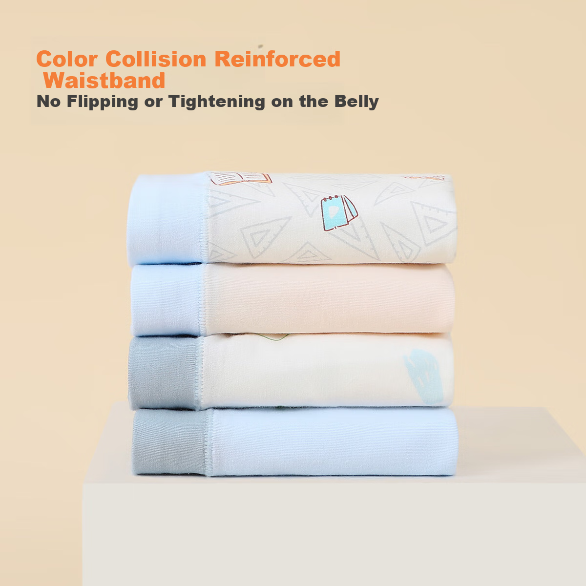 Maoren Children's Underwear, Boys' 4-Pack, Combed Cotton, Youth Boxer Briefs, Li...