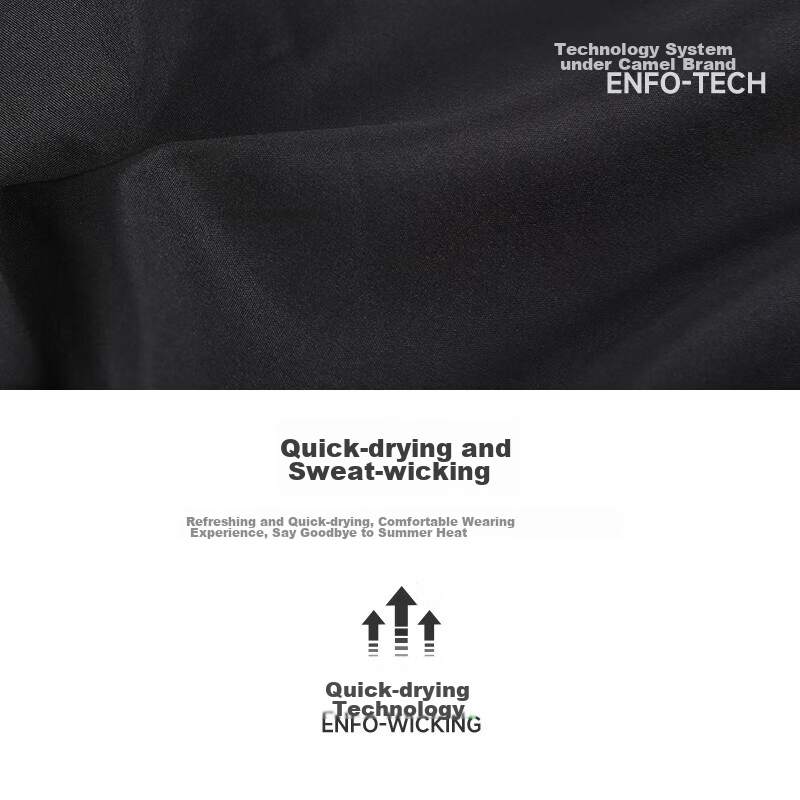 CAMEL Quick-Dry Sports Shorts for Men, Casual Breathable Woven Five-Point Shorts...