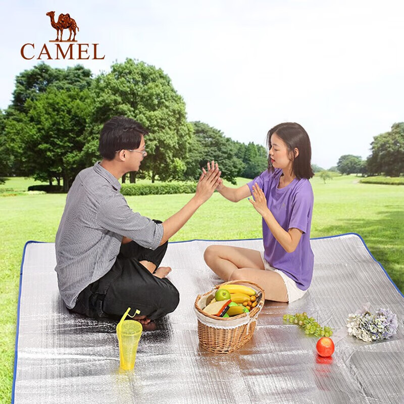 Camel Outdoor Moisture-Proof Mat, Waterproof Portable Picnic Mat, Camping Mat, P...