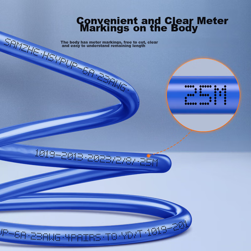 SAMZHE CAT6A Double-Shielded Network Cable [0.57±0.008mm Pure Copper Core] 10 Gi...