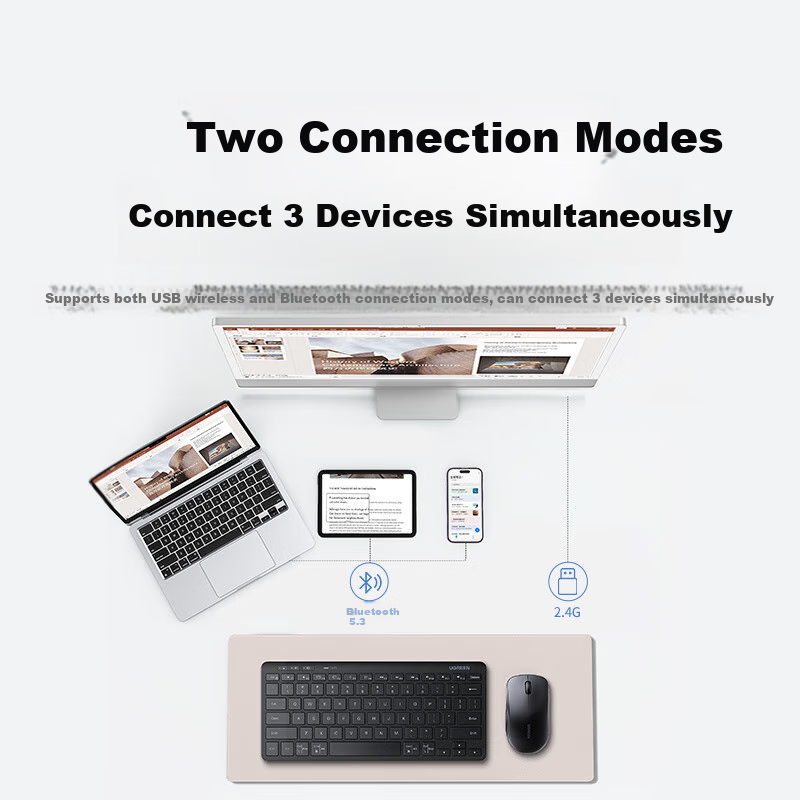 Lulian Wireless Bluetooth Keyboard Compatible with Apple Mac, Huawei Laptops, IP...