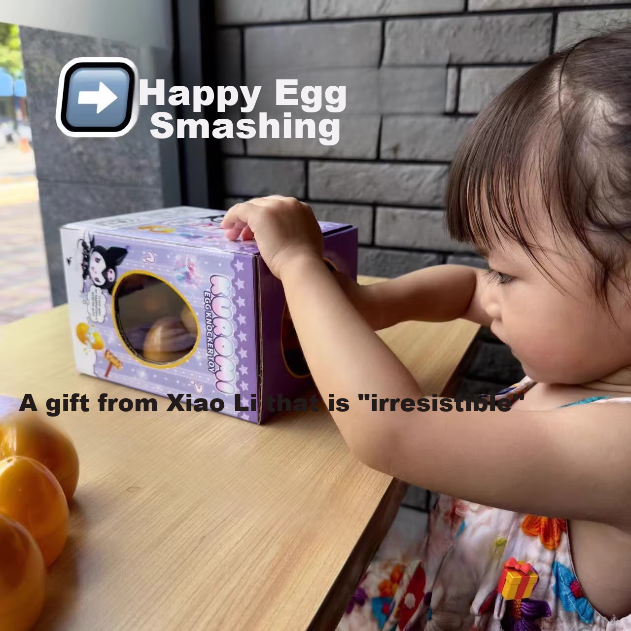 Lezhe Children's Golden Egg Smash Toy, Kuromi Blind Box, Hole-Punching Game, Pri...