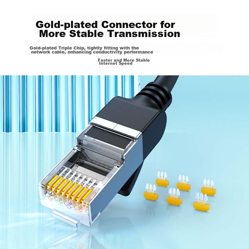 Lulian CAT6 Pure Copper Ethernet Cable, Gigabit Network High-Speed Connection Ca...