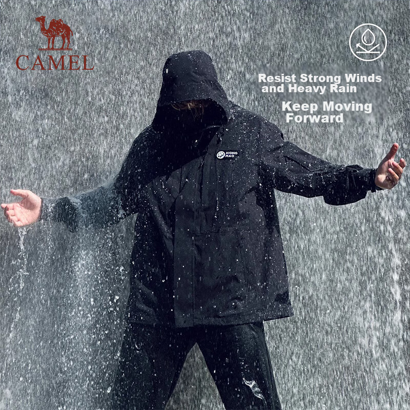 CAMEL [Panda Series] Outdoor 3-In Mountaineering Jacket 31155 Oak Gray, Women's...