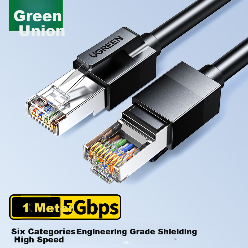 UGREEN CAT6 Shielded Ethernet Cable, Gigabit Network Connection Cable, 8-Core Tw...