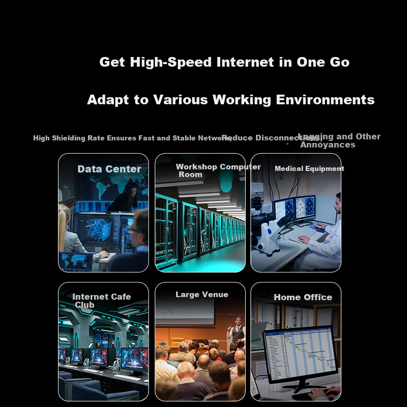 UGREEN CAT6 Shielded Ethernet Cable, Gigabit Network Connection Cable, 8-Core Tw...