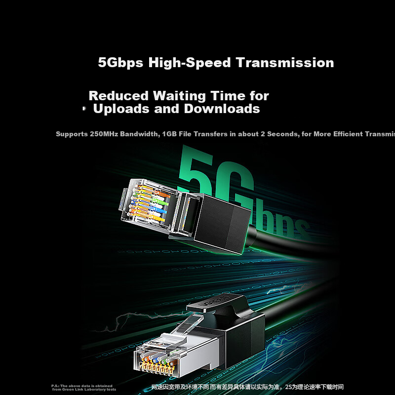 UGREEN CAT6 Shielded Ethernet Cable, Gigabit Network Connection Cable, 8-Core Tw...