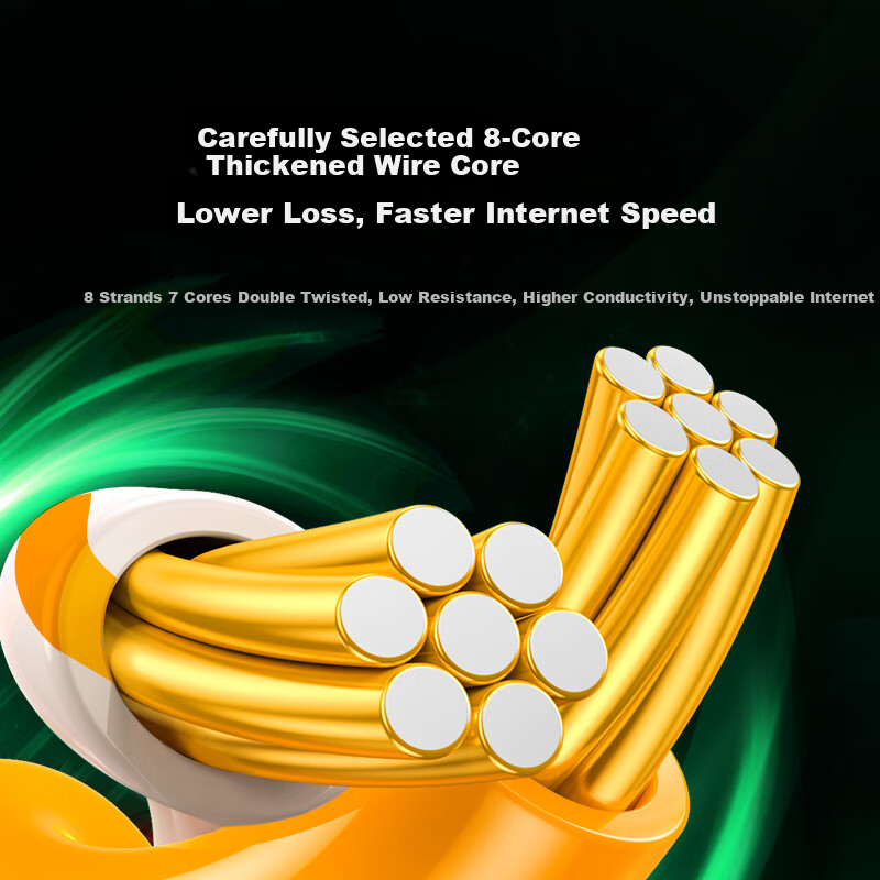 UGREEN CAT6 Shielded Ethernet Cable, Gigabit Network Connection Cable, 8-Core Tw...