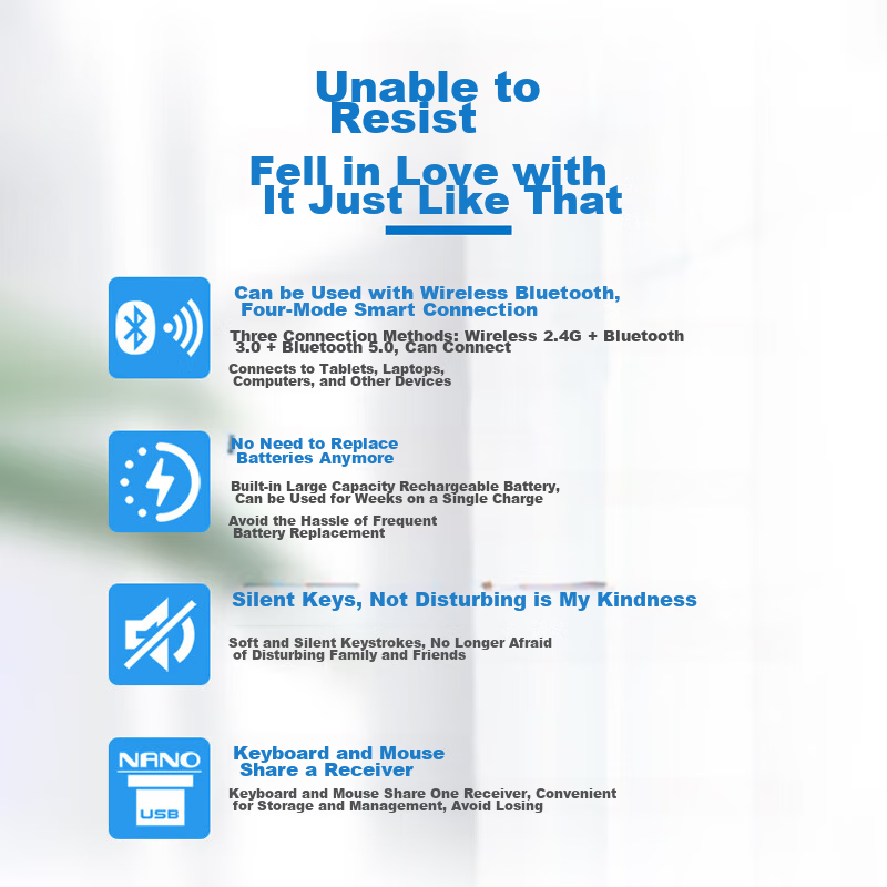 Stiger Wireless Mouse And Keyboard Combo for Mac, Office Laptop Wireless Bluetoo...