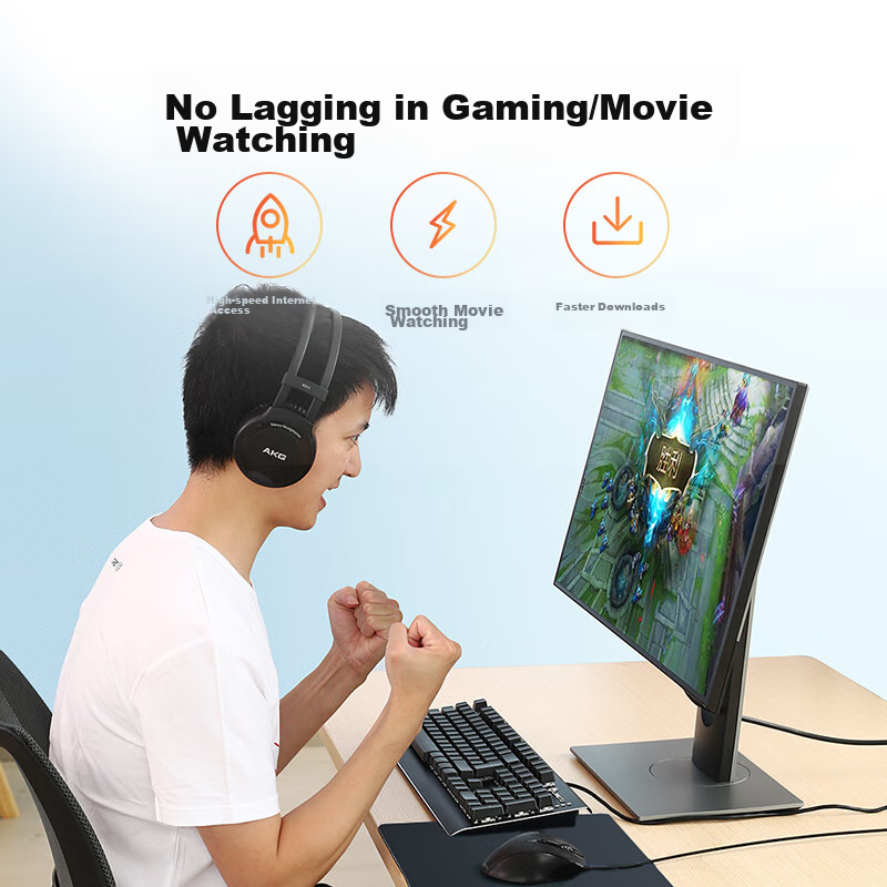 Lulian CAT6A 10 Gigabit Ethernet Cable, Thin CAT6A Pure Copper Patch Cord, Home...