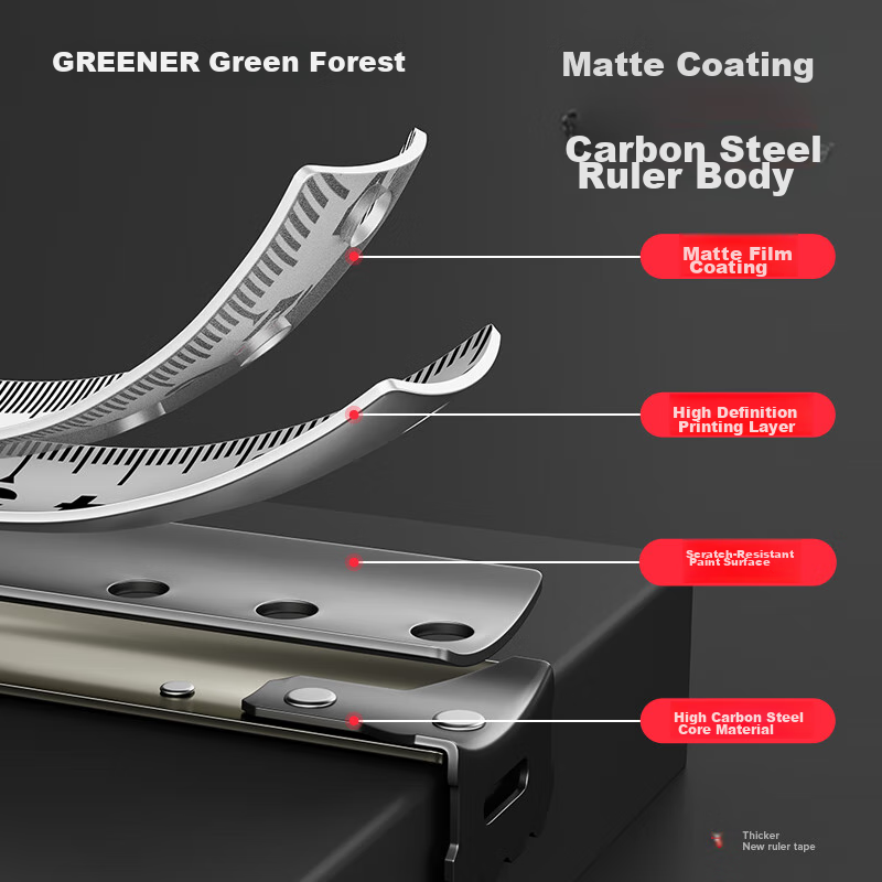 Lülin Steel Tape Measure, 5 Meters, Multifunctional, Self-Locking, Thickened Car...