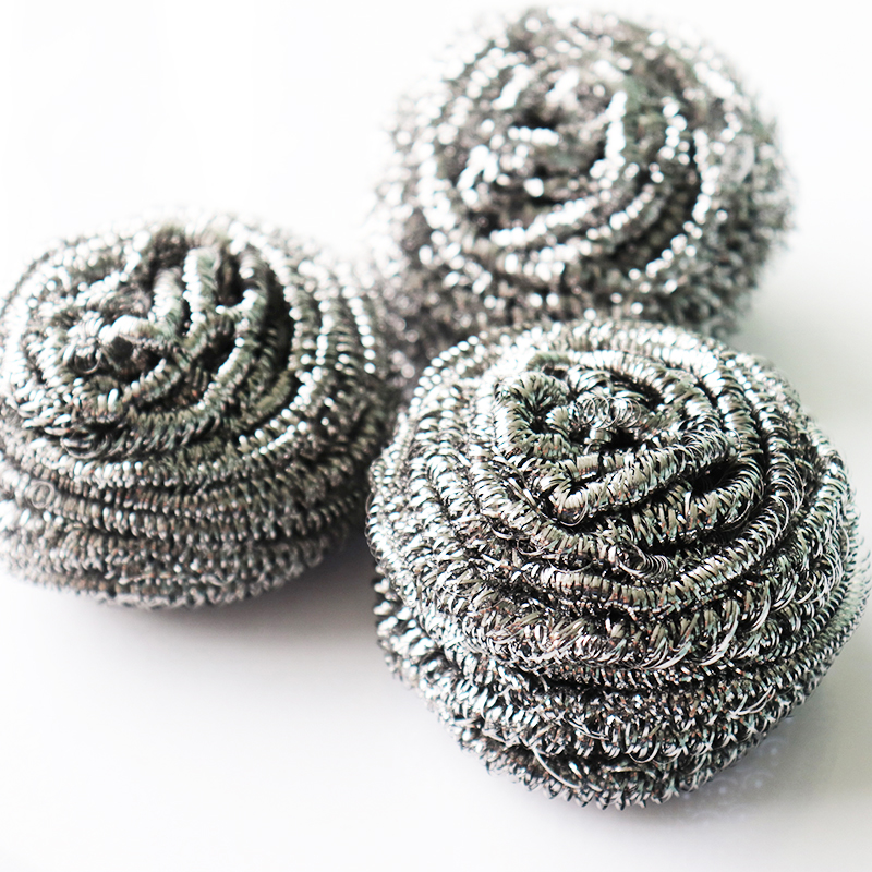 Lide Steel Wool Scrubber, 8-Pack, Household Kitchen Cleaning Brush, Easy to Clea...