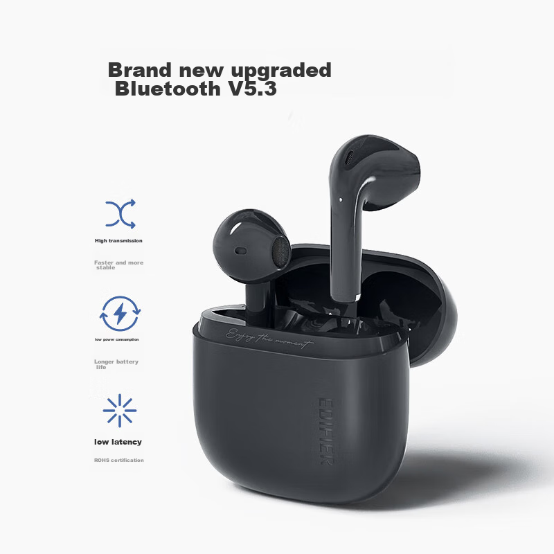 Edifier Zero Air True Wireless Bluetooth Earbuds, Semi In-Ear Headphones, Wirele...