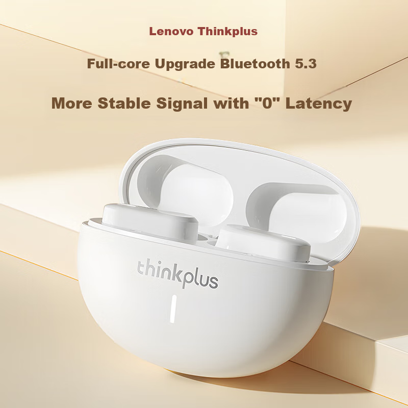 Lenovo LP19 True Wireless Bluetooth Earbuds In-Ear Sports Running Music High Sou...