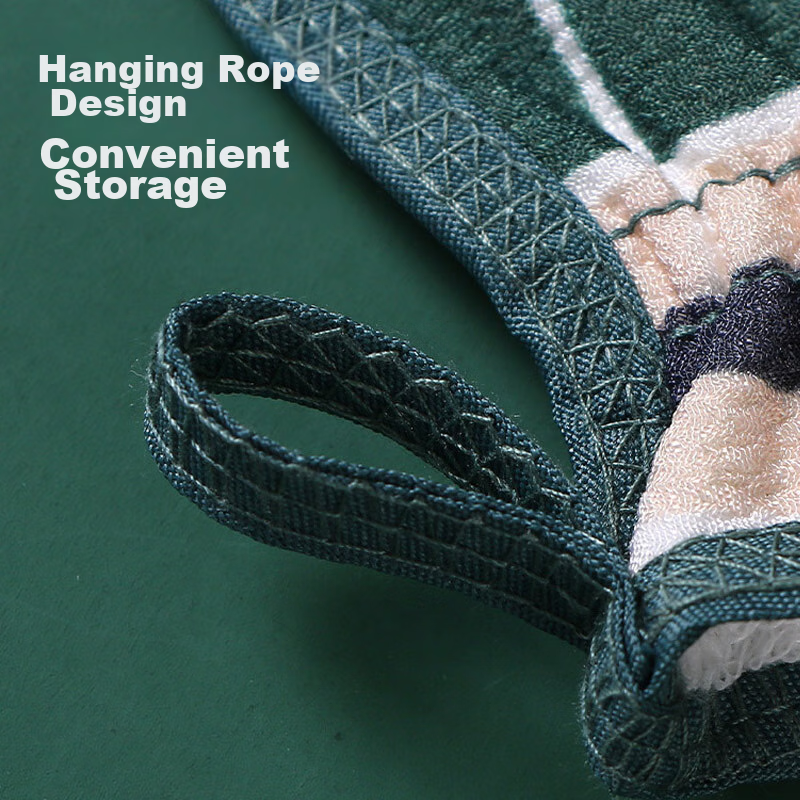 Jingxin Exfoliating Washcloth for Men, Double-Sided Bath Scrubber, Powerful Mud...