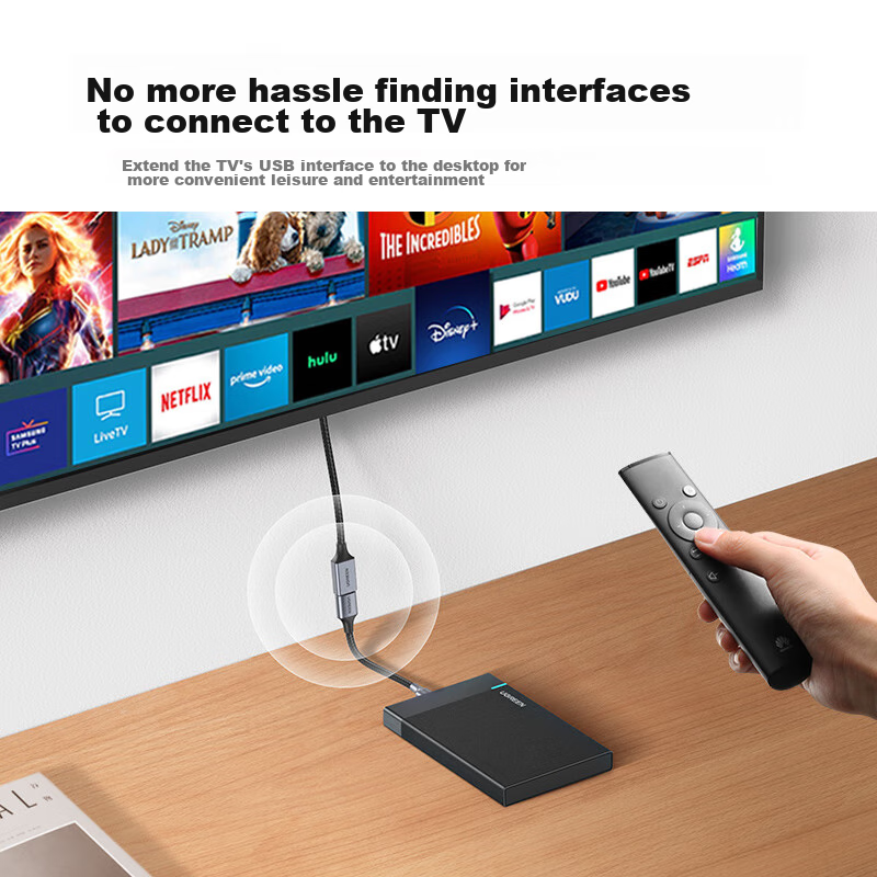 Lulian USB 3.0 Extension Cable, Male to Female Data Cable, High-Speed Transmissi...