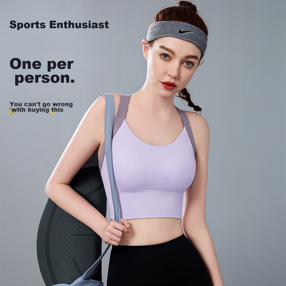 Langsha High-Intensity Sports Bra for Women, Shock-Absorbing, Large Bust, Yoga V...