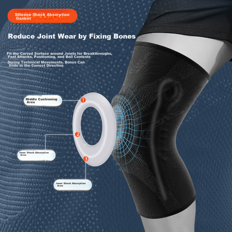 Mdikawe Plus Size Knee Pads for Overweight Men, Sports Leg Guards for Heavyweigh...