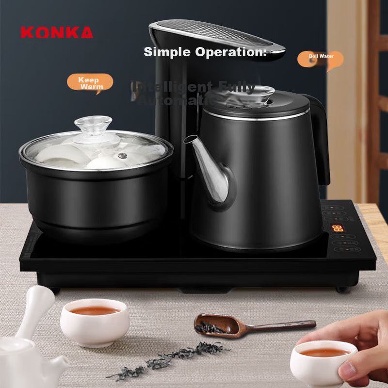 KONKA Electric Kettle, Fully Intelligent Automatic Water Filling Tea Tray, Healt...