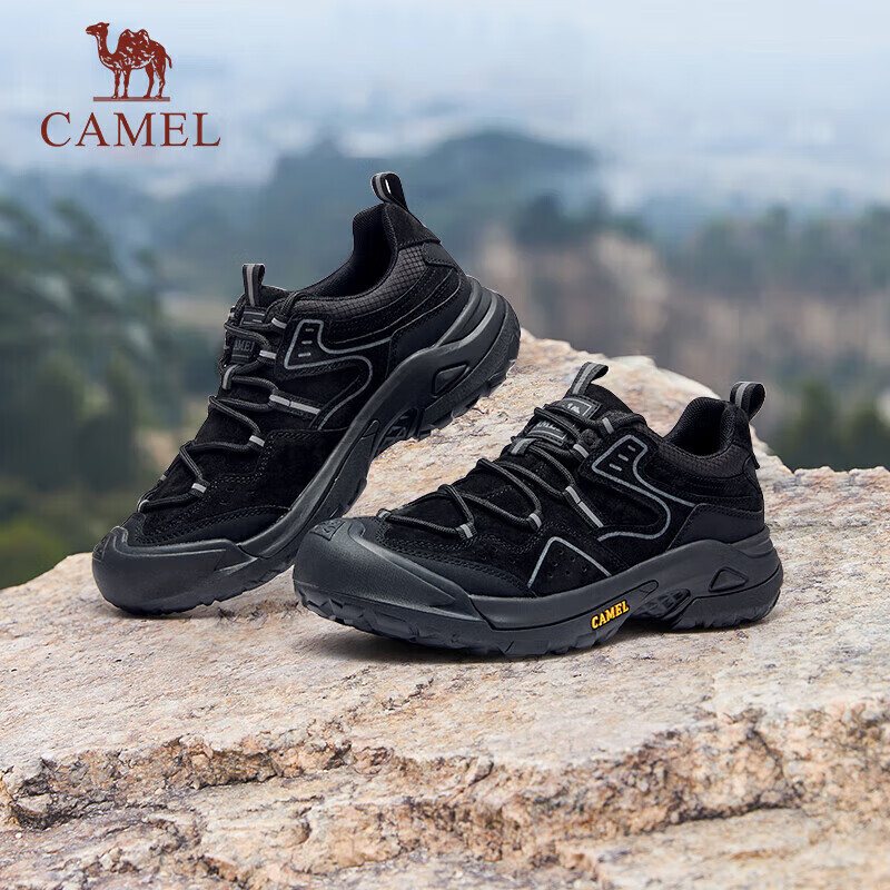CAMEL Men's Outdoor Hiking Retro Leather Casual Low-Top Trekking Shoes, G14A3426...