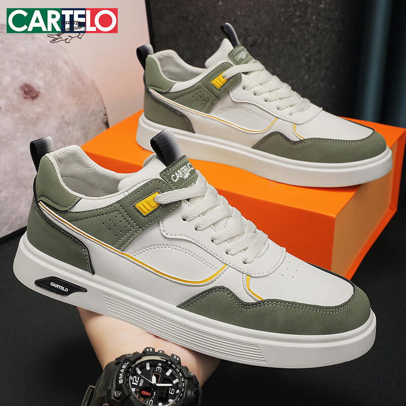 CARTELO Men's Shoes, Spring And Summer 2025, Trendy Casual Shoes, Versatile Snea...