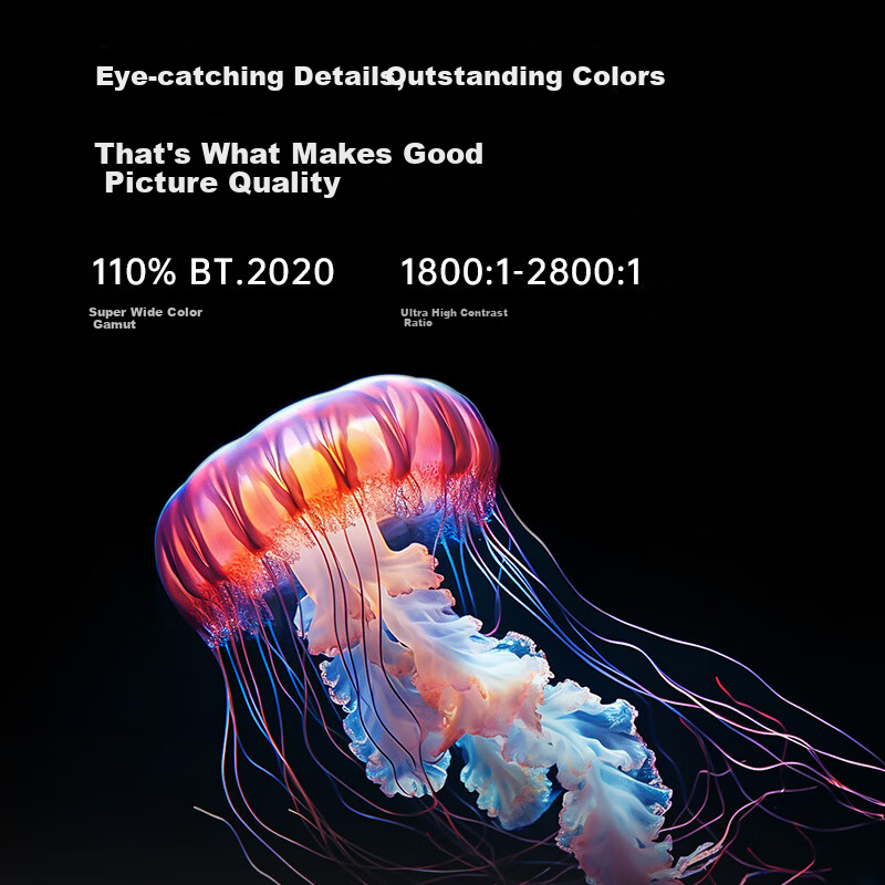 JMGO O2 Ultra 4K Ultra HD Ultra Short Throw Tri-Color Laser Projector with Elect...