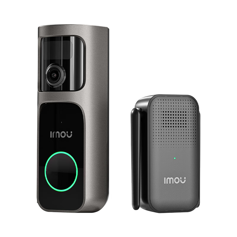 Lemon Home Wireless Fish-Eye Visual Doorbell, 360-Degree Wide-Angle Battery Surv...