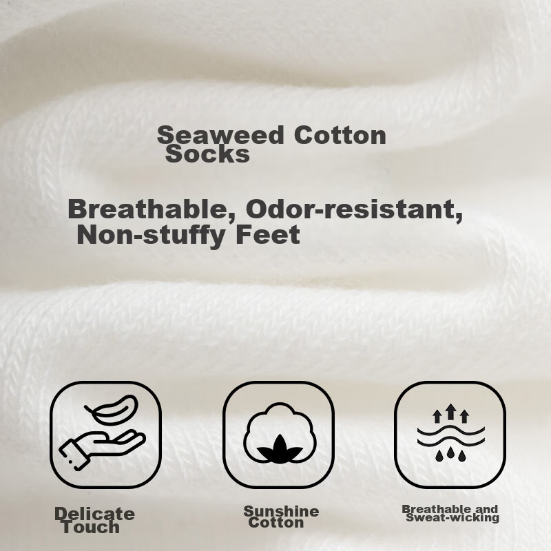 Maoren [Alginic Acid Antibacterial And Odor-Resistant] 5 Pairs Women's Socks, So...