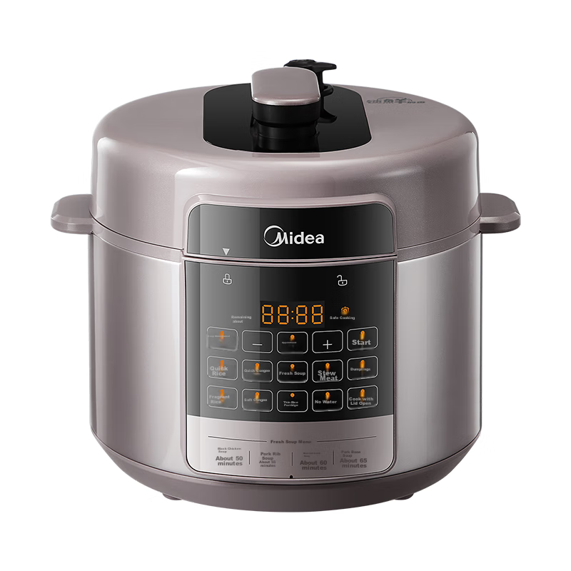 Midea Electric Pressure Cooker 6L with Special Dumpling Function, Odor Removal,...