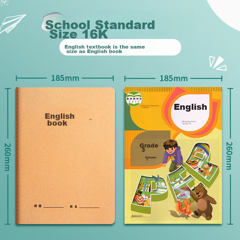 Licao English Notebook 16k14 Grid English Exercise Book for Primary And Middle S...