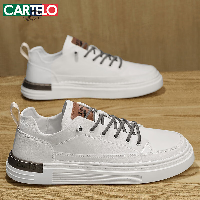 CARTELO Men's Shoes, 2025 Summer Casual Shoes, Fashionable British Style Leather...