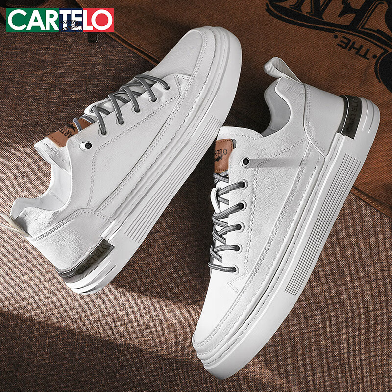 CARTELO Men's Shoes, 2025 Summer Casual Shoes, Fashionable British Style Leather...