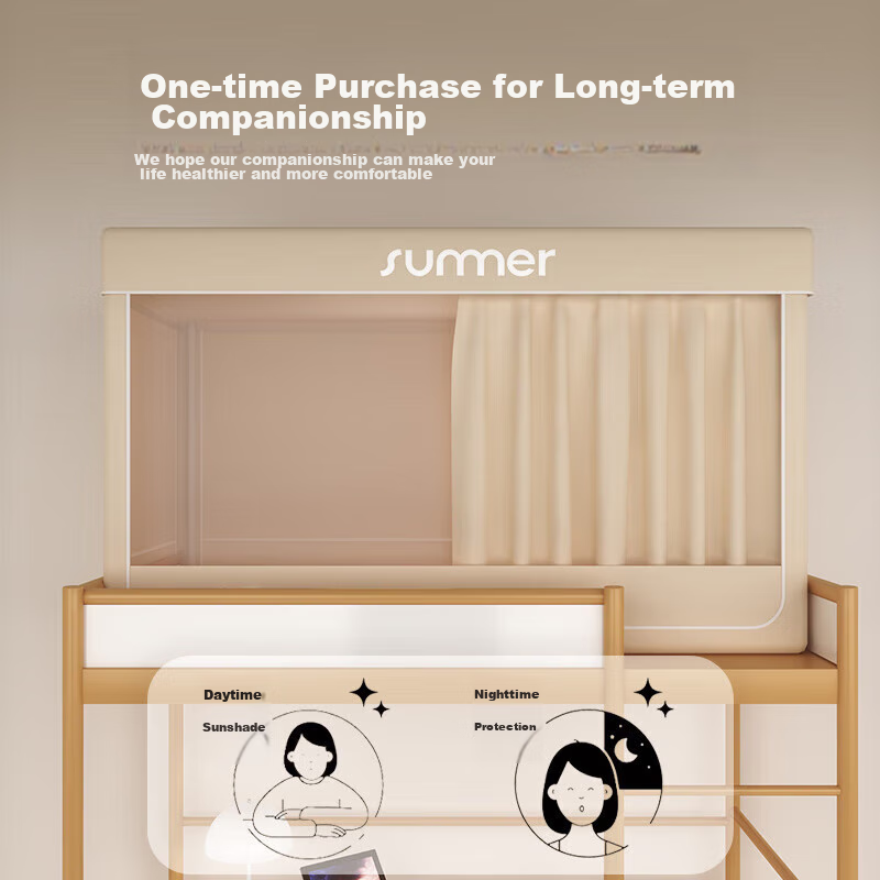 Jiuzhoulv University Dormitory Mosquito Net, Strong Light-Blocking, Dormitory Be...