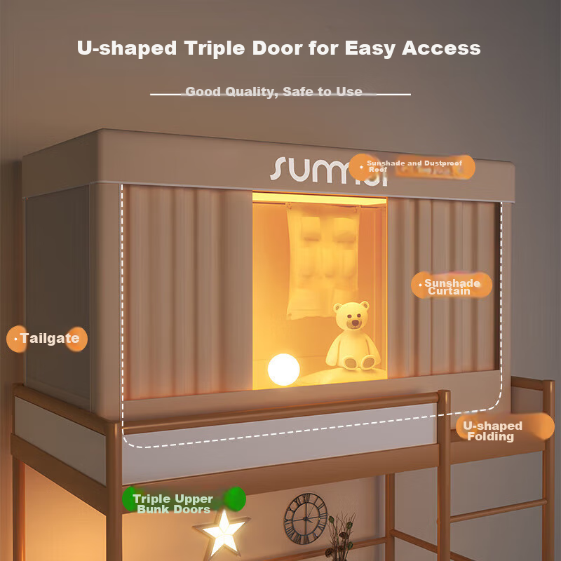 Jiuzhoulv University Dormitory Mosquito Net, Strong Light-Blocking, Dormitory Be...