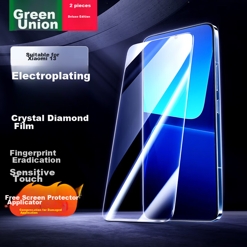 Lulian Tempered Glass Screen Protector for Xiaomi 13, Full Coverage No Black Bor...