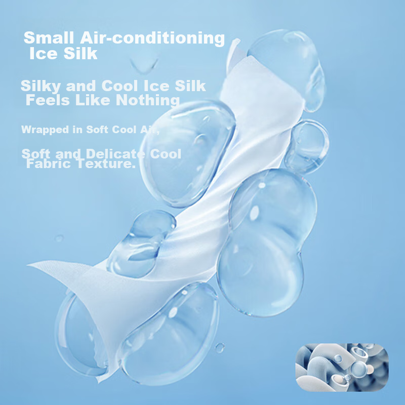 Langsha Ice Silk Pajamas for Men, Cool-Feeling Summer Short-Sleeve Shorts Set, L...