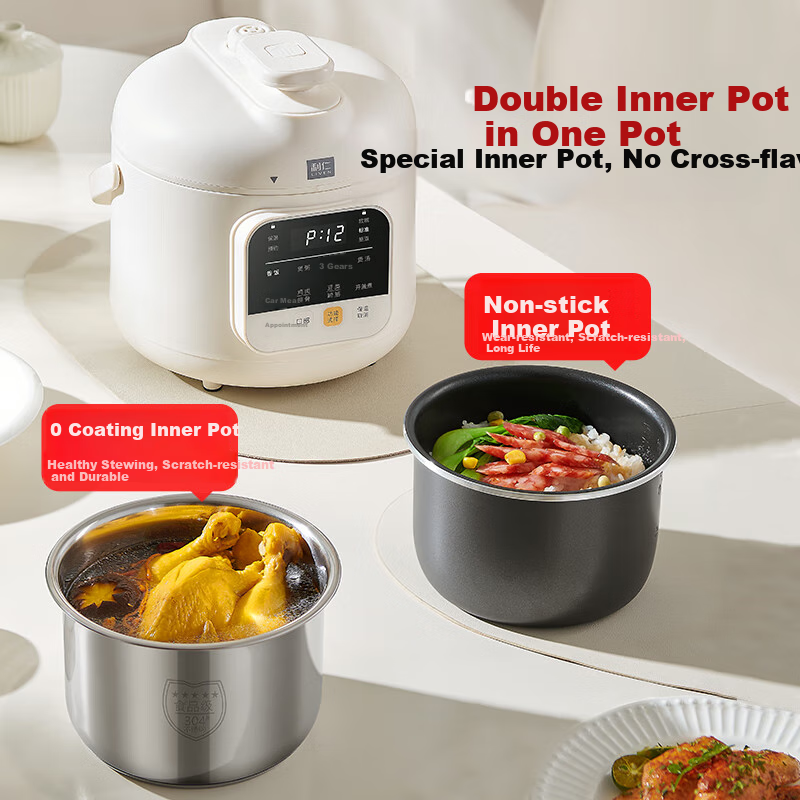 Liven Electric Pressure Cooker for Home Use, High-Pressure Rice Cooker, Smart Re...