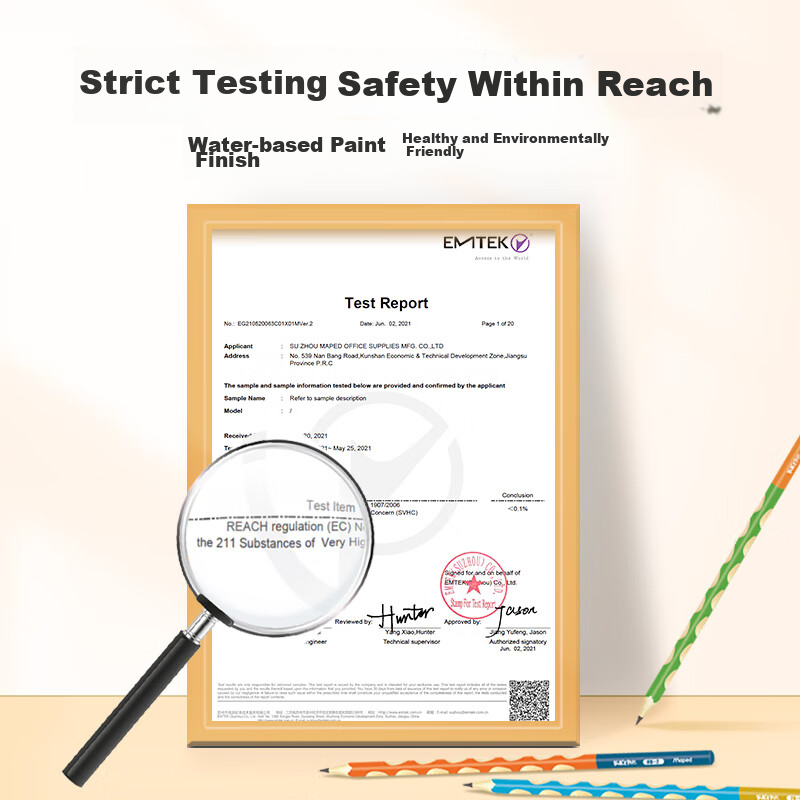 Maped 2B Perforated Pencils, 12 Oranges, Children's Pencils for Kindergarten And...