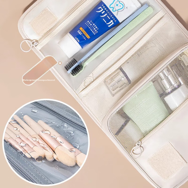 Jinghuisichuang Toiletry Bag for Men And Women, Travel Makeup Organizer, Wet And...