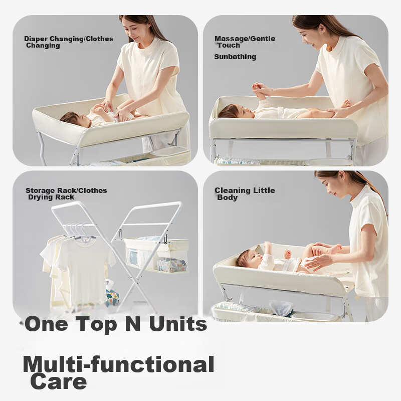 KUB Diaper Changing Table, Newborn Baby Care Station, Infant Massage And Bathing...
